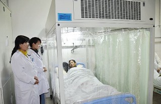 南京市江寧醫(yī)院血液科引進兩臺層流床應用于化療后粒缺伴感染患者